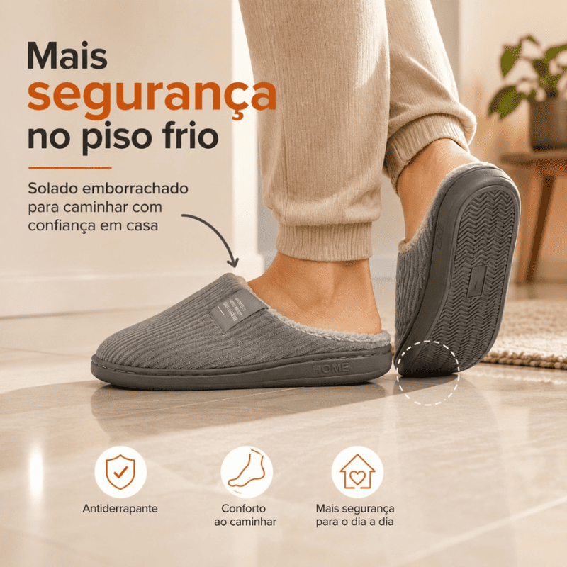 Pantufa Ortopédica Peluciada - Pés Quentinhos no Inverno