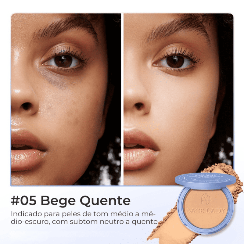 Pó Facial Anti-Rugas e Anti-Oleosidade - SACE LADY [Compre 1 & Leve 2] + Brindes