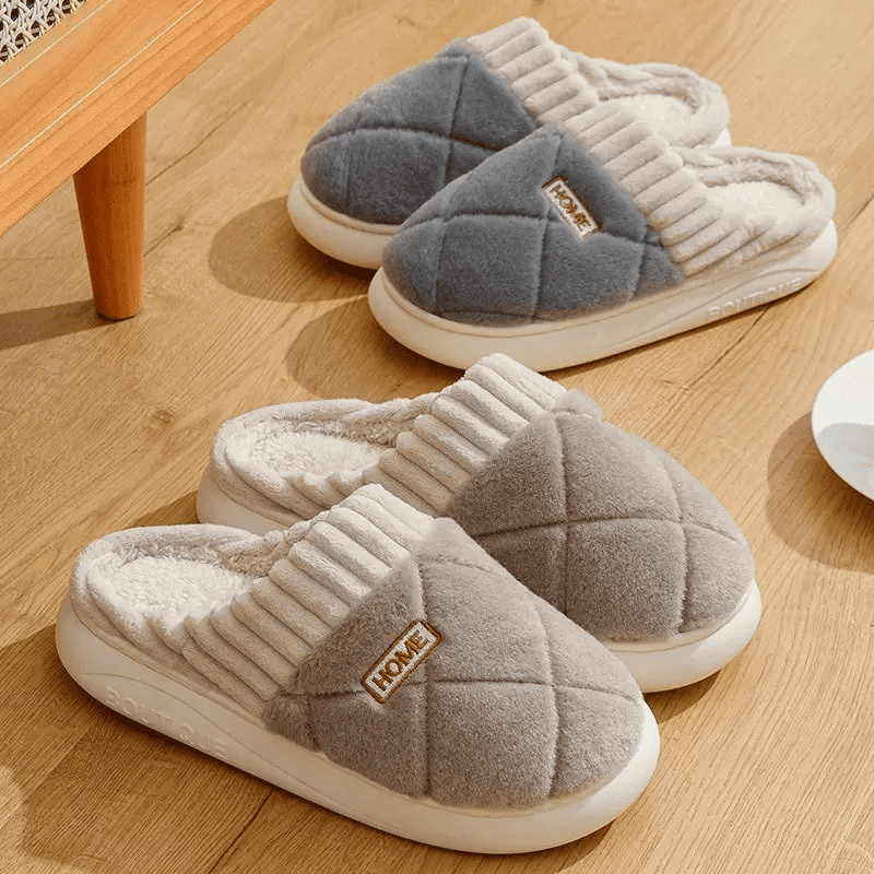 Pantufa Ortopédica Peluciada Premium – Pés Quentinhos no Inverno