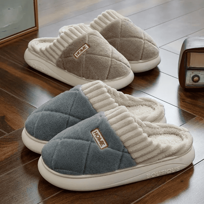 Pantufa Ortopédica Peluciada Premium – Pés Quentinhos no Inverno
