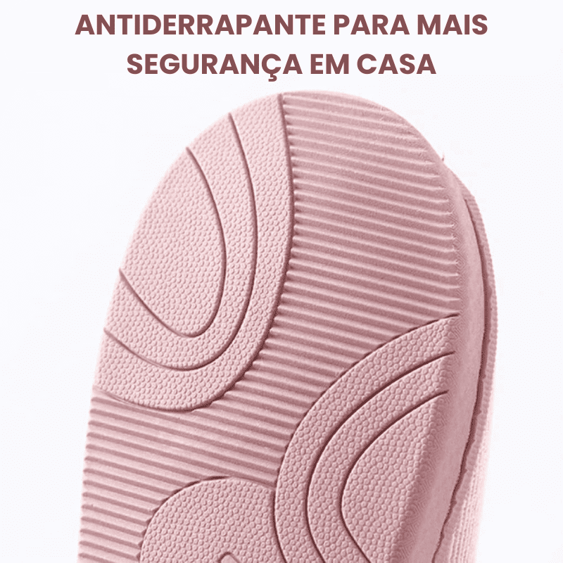 Pantufa Ortopédica Peluciada - Pés Quentinhos no Inverno