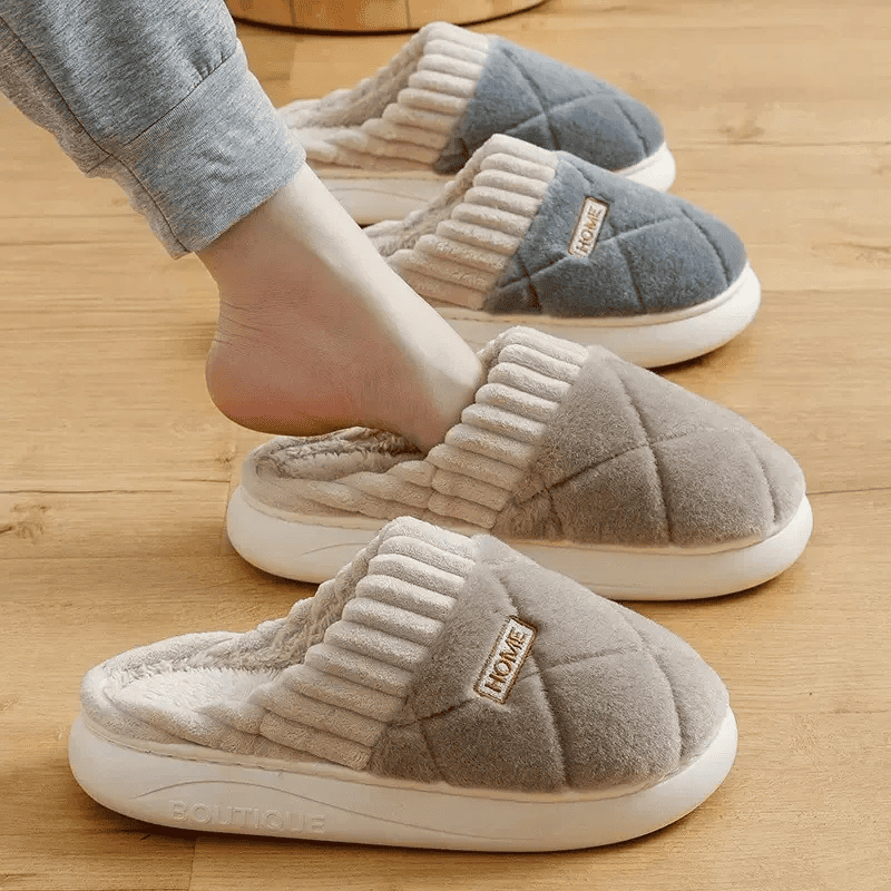Pantufa Ortopédica Peluciada Premium – Pés Quentinhos no Inverno