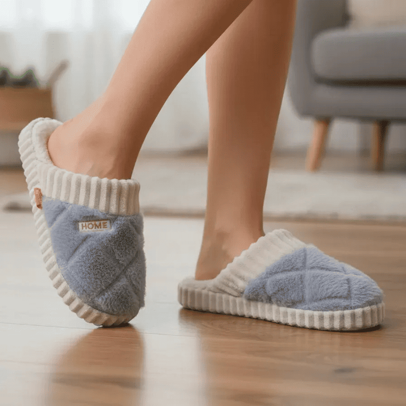 Pantufa Ortopédica Peluciada Premium – Pés Quentinhos no Inverno