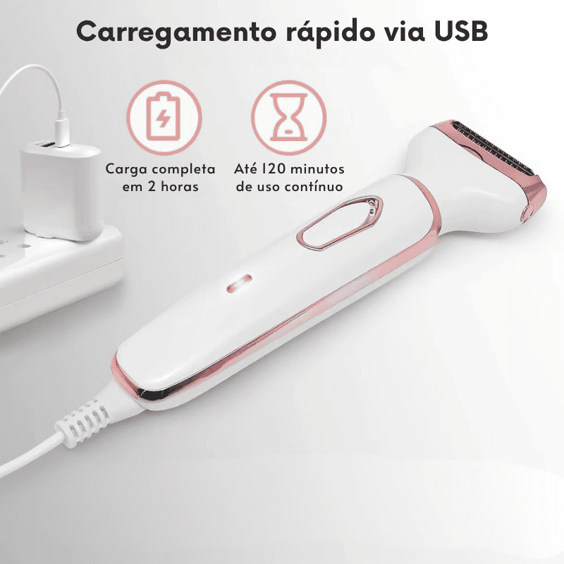 Depilador Elétrico 4 em 1 - DermaBelle + Brindes