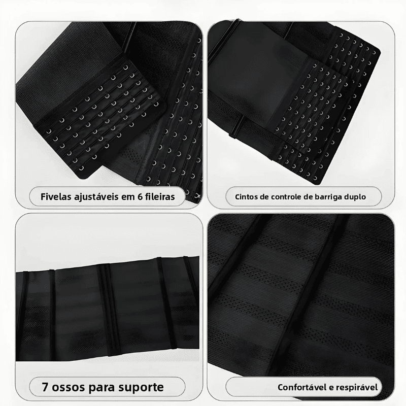 Cinta Modeladora NoriShape™ – Dupla Compressão para uma Cintura Mais Definida