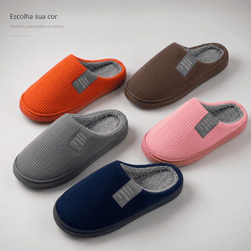 Pantufa Ortopédica Peluciada - Pés Quentinhos no Inverno