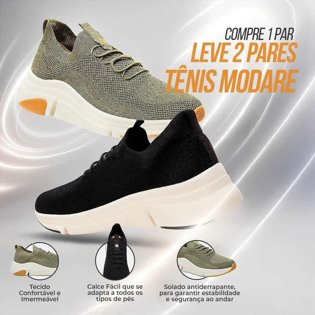 Tênis Ortopédico Confortável - Compre 1 Leve 2 Hoje!